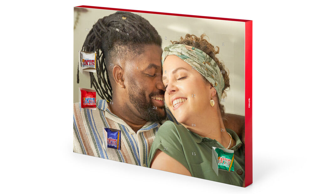 Tony's Chocolonely julekalender med eget billede - liggende