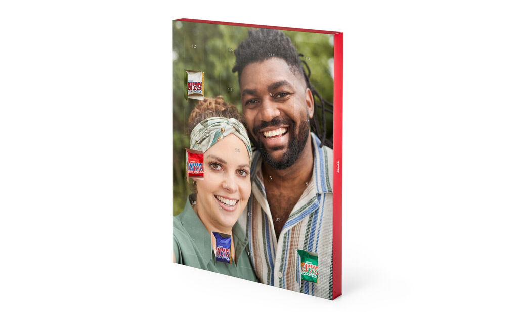 Tony's Chocolonely julekalender med eget billede - stående