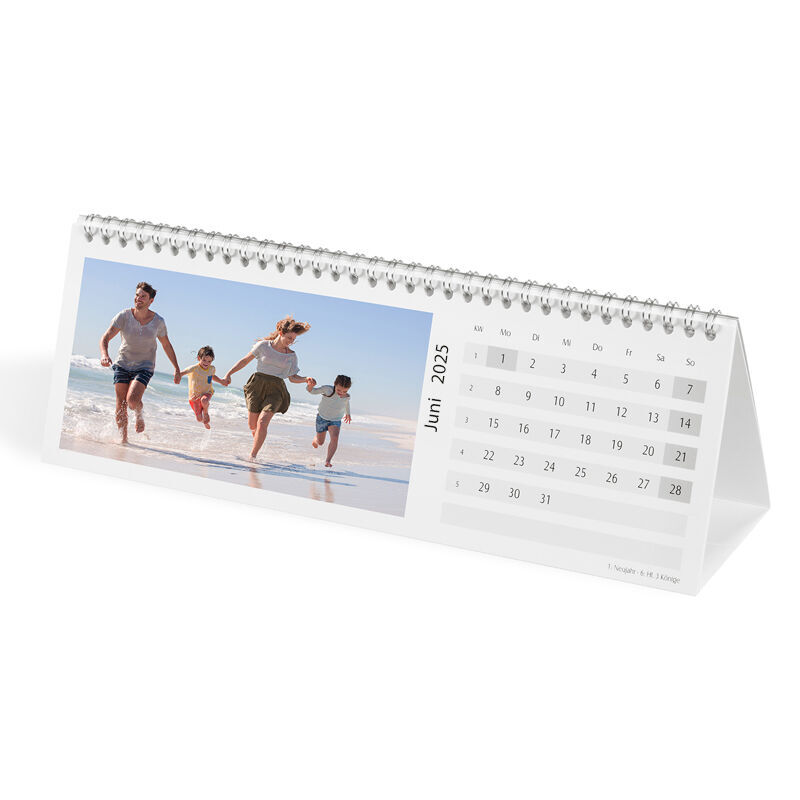 Liggende bordkalender med egen billeder