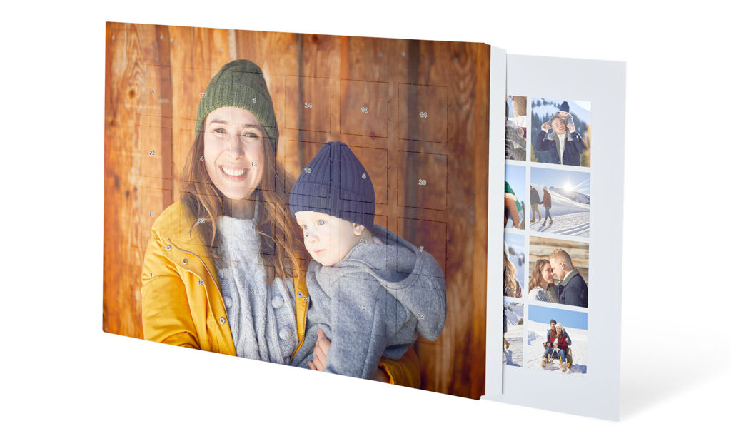 Julekalender med fotocollage (A3)