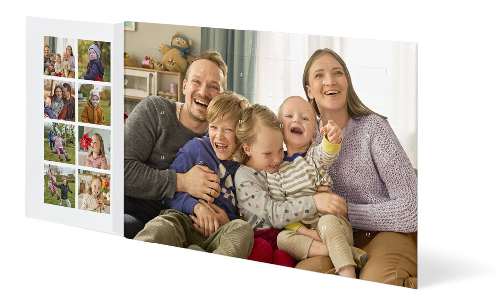 Julekalender med fotocollage (A4)