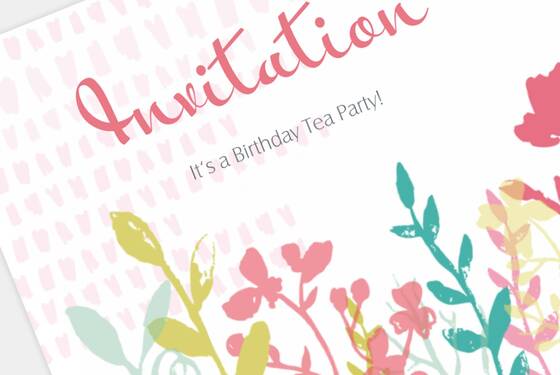 Invitationer fødselsdag lykønskningskort